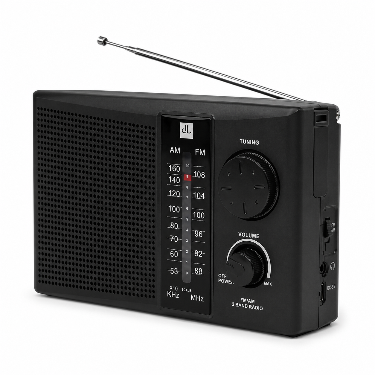 Radio Portatíl Recargable y a Pilas Multibandas AM/FM / SW
