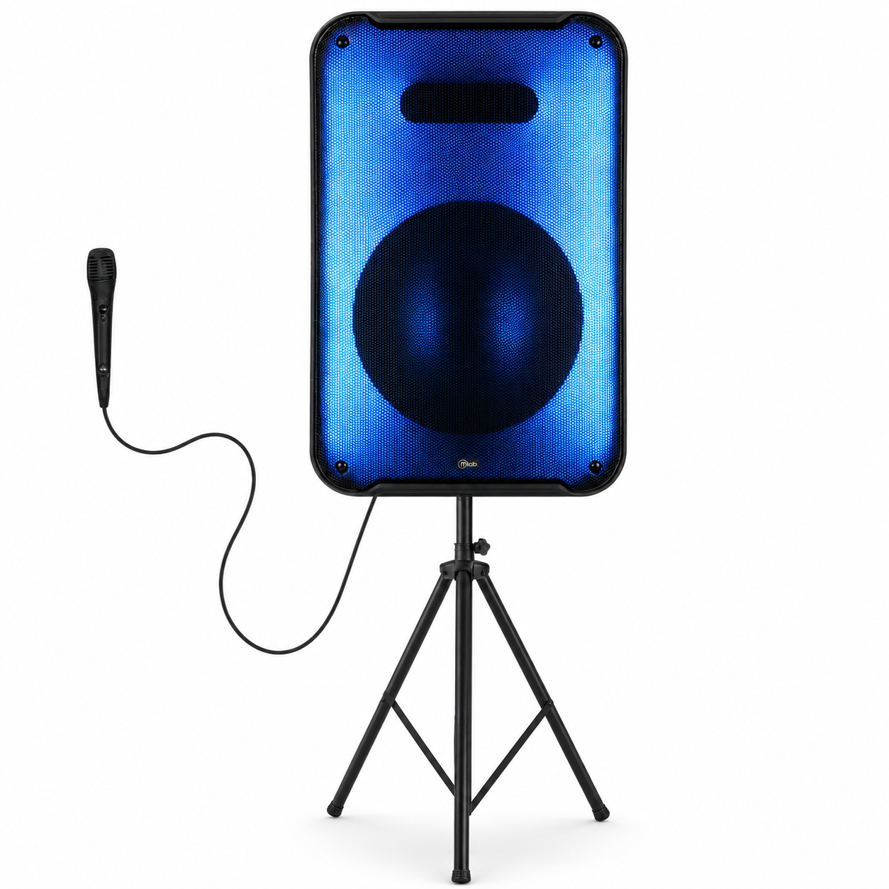 Parlante Bluetooth Flaming Ambiglow 12" RGB (Atril+ Mic) 30W