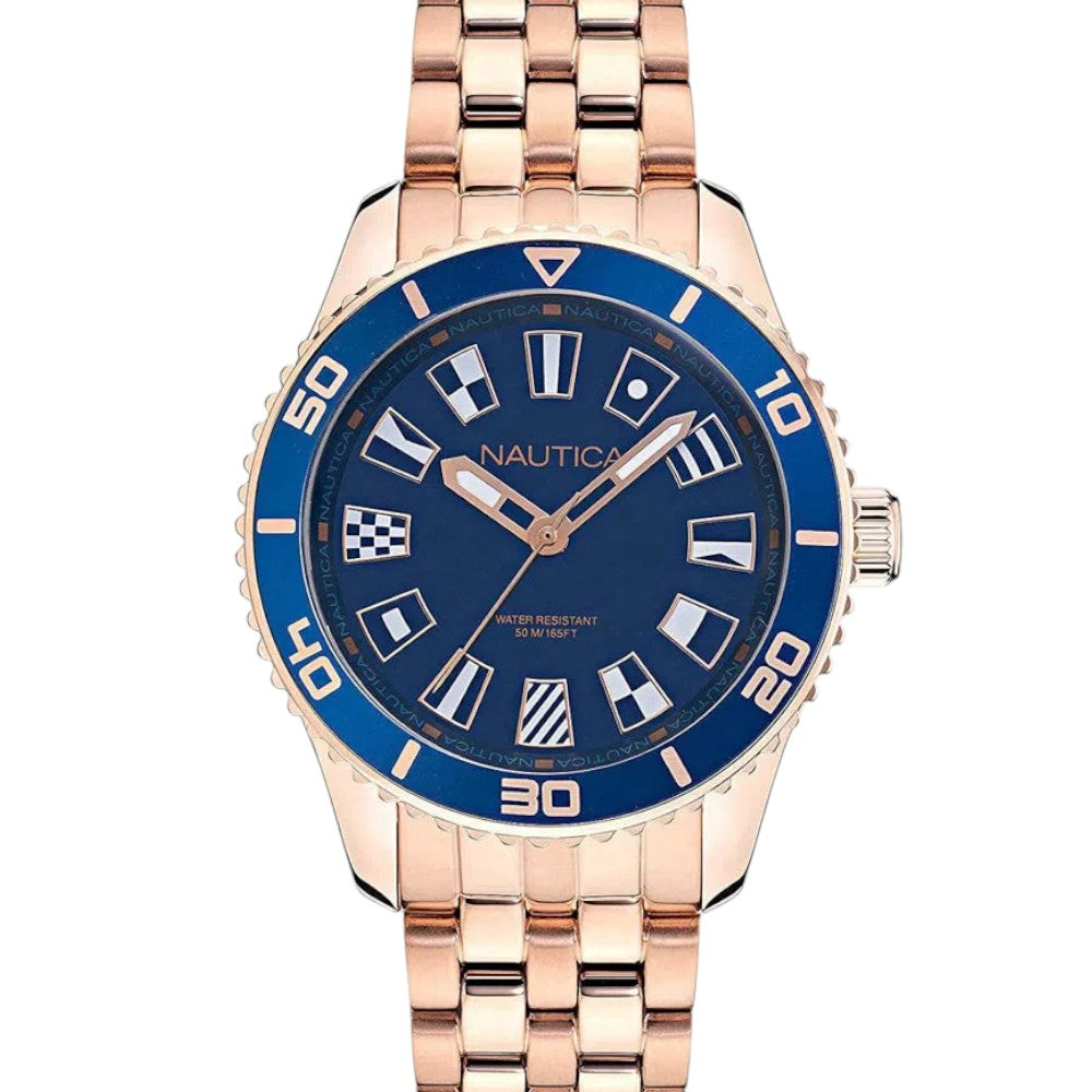 Reloj Nautica Mujer Deluxe Edition Oro Rosa NAPPBS027