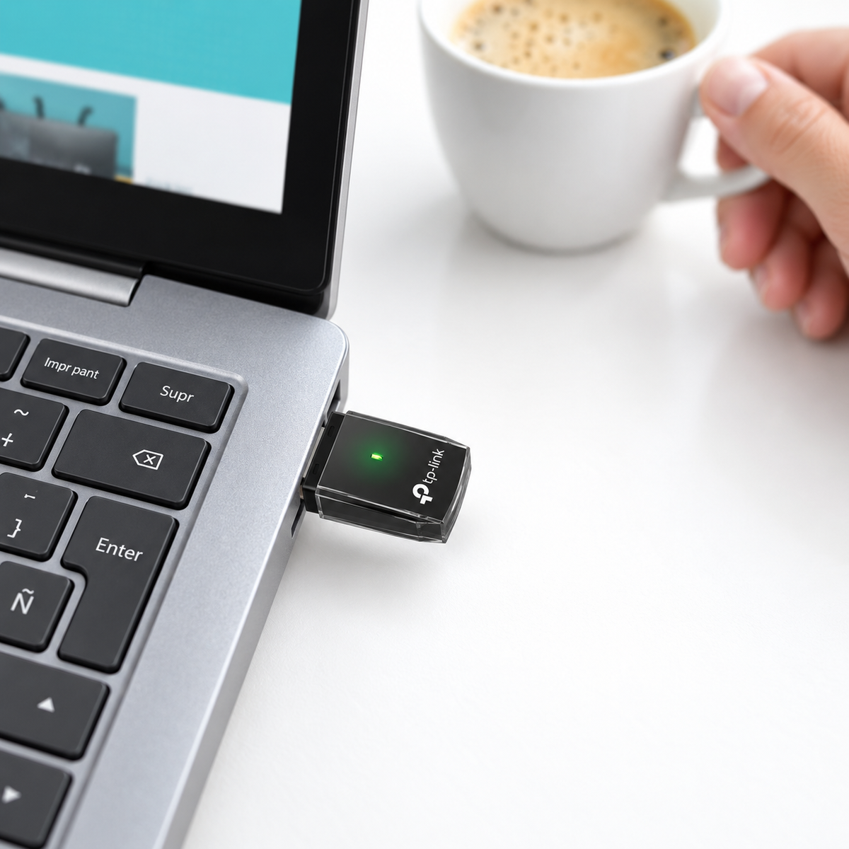 Adaptador Wifi Usb Tp-Link Doble Banda Full Speed 600 Mbps Archer T2U