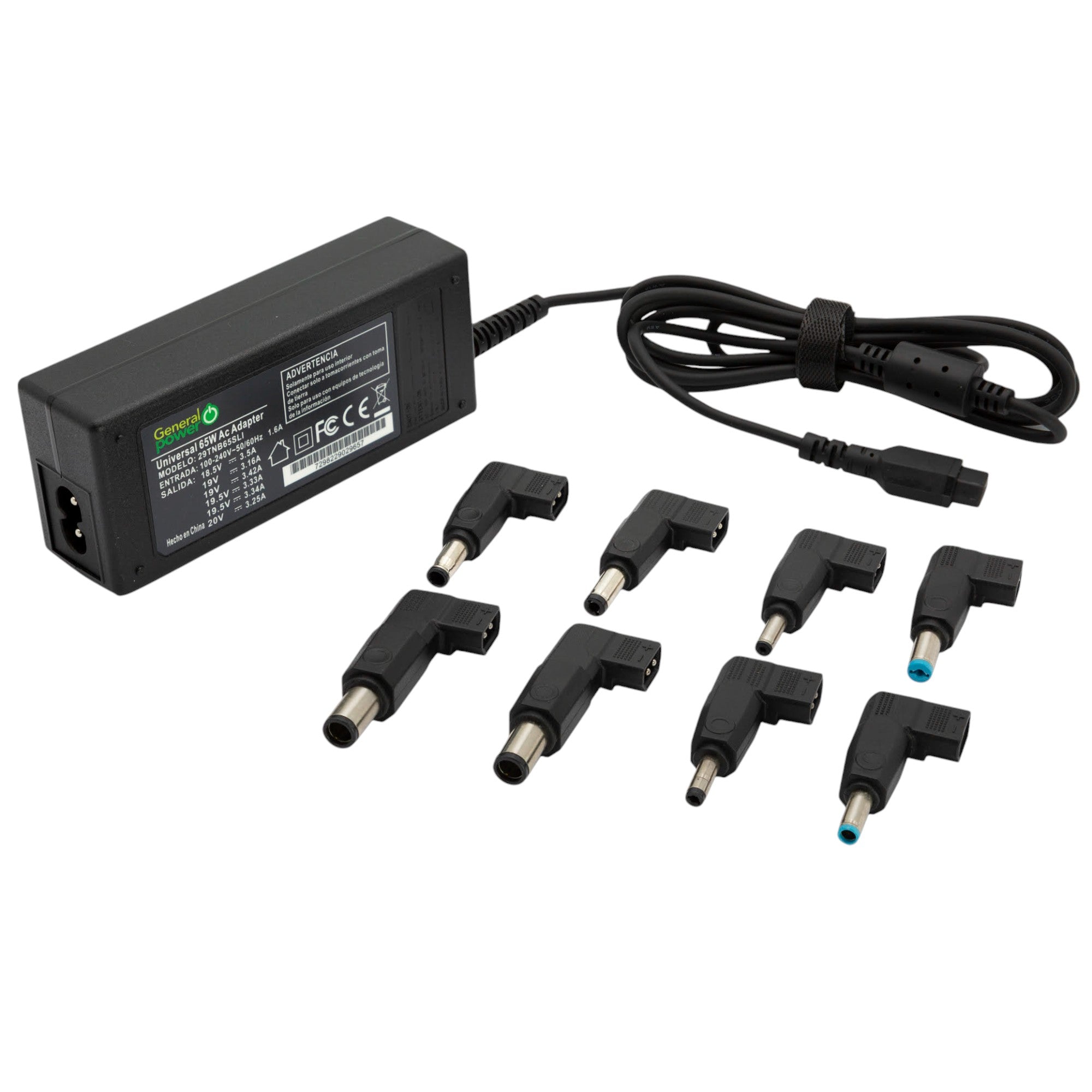 Cargador Universal Notebook Multimarcas Auto Regulable 65W