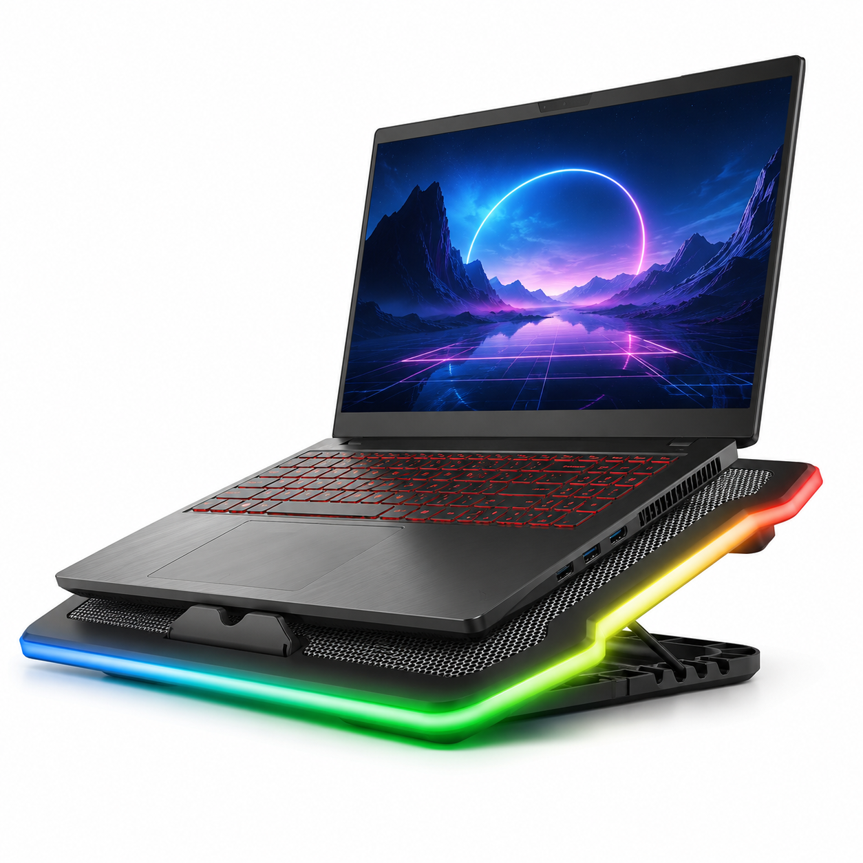 Ventilador para Notebook Trust GXT Aura RGB 17.3” Ajustable
