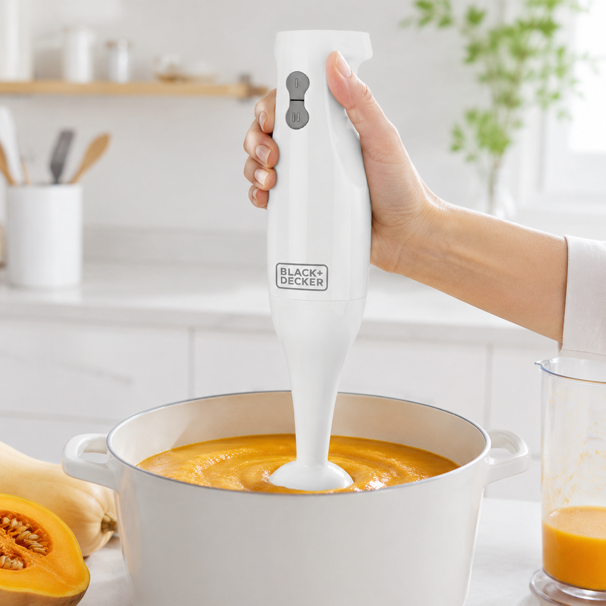 Batidora De Inmersión Multifuncional Black + Decker HB-2400W