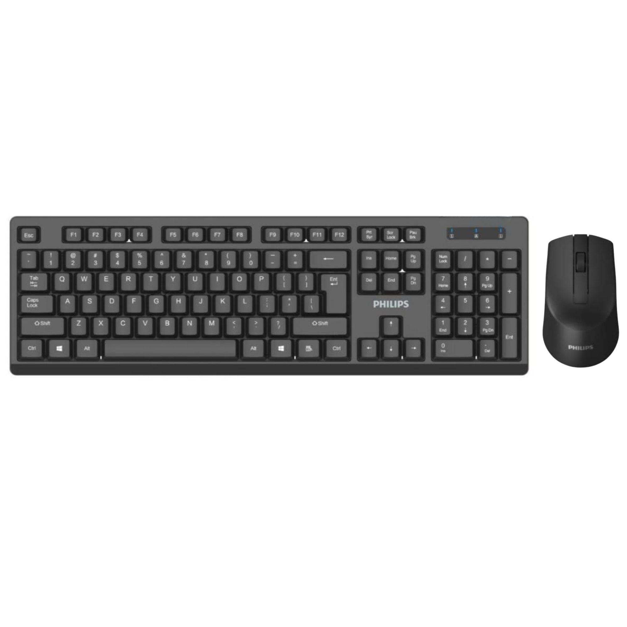 Mouse y Teclado Inalámbrico Philips Quiet Edition USB 2.4Ghz