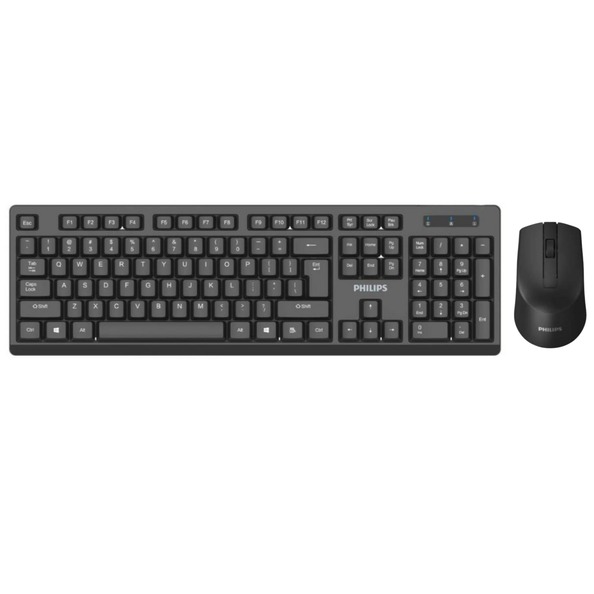 Mouse y Teclado Inalámbrico Philips Quiet Edition USB 2.4Ghz