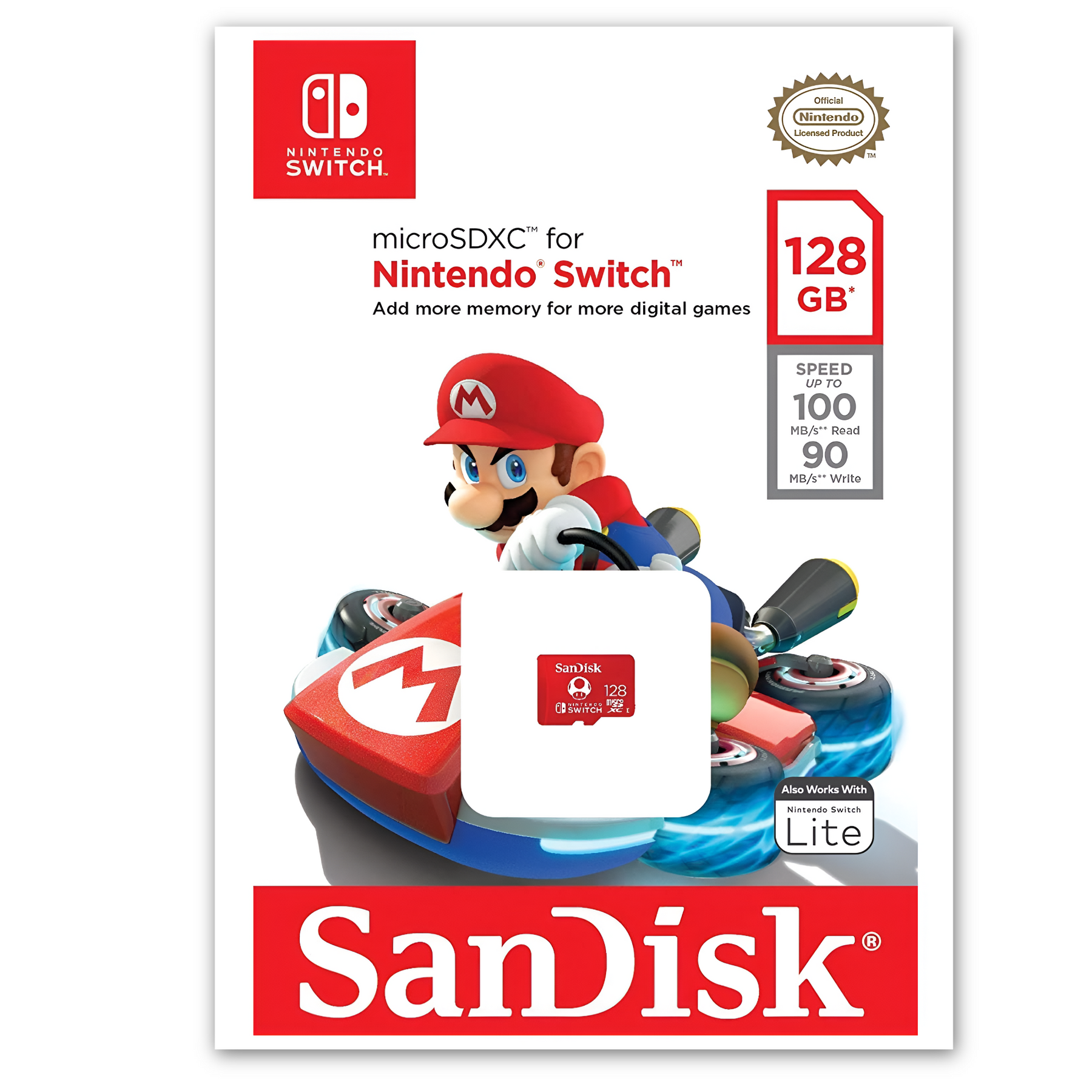 Memoria Micro SD Sandisk para Nintendo Switch 128 GB Deluxe