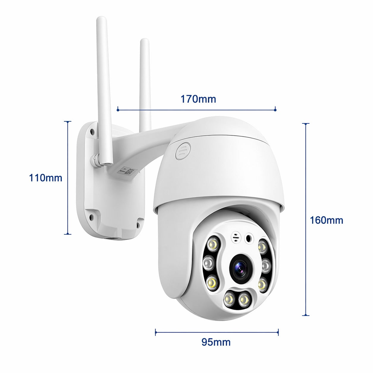 Cámara de Seguridad Robótica 1080p PTZ Wifi WaterProof IP66