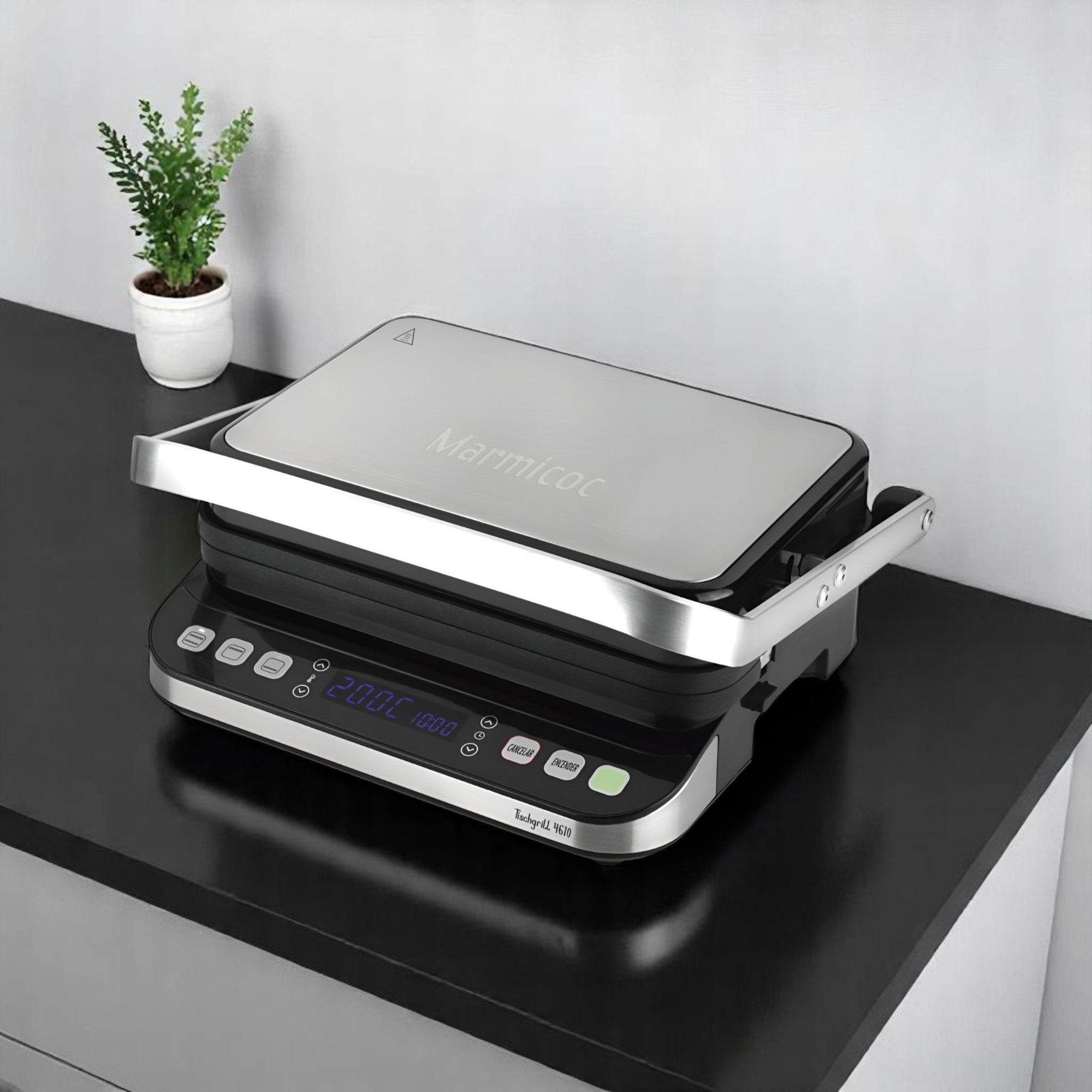 Panini Grill Profesional Marmicoc 4610 INOX Display Digital