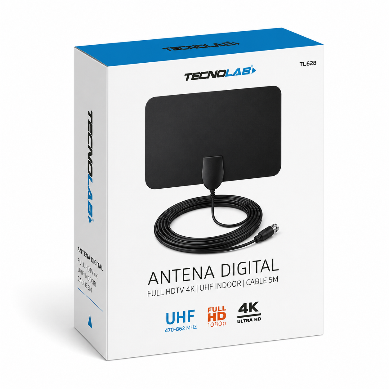 Antena de TV Digital Ultra HD 4K/ FHD de Alta Ganancia TL628
