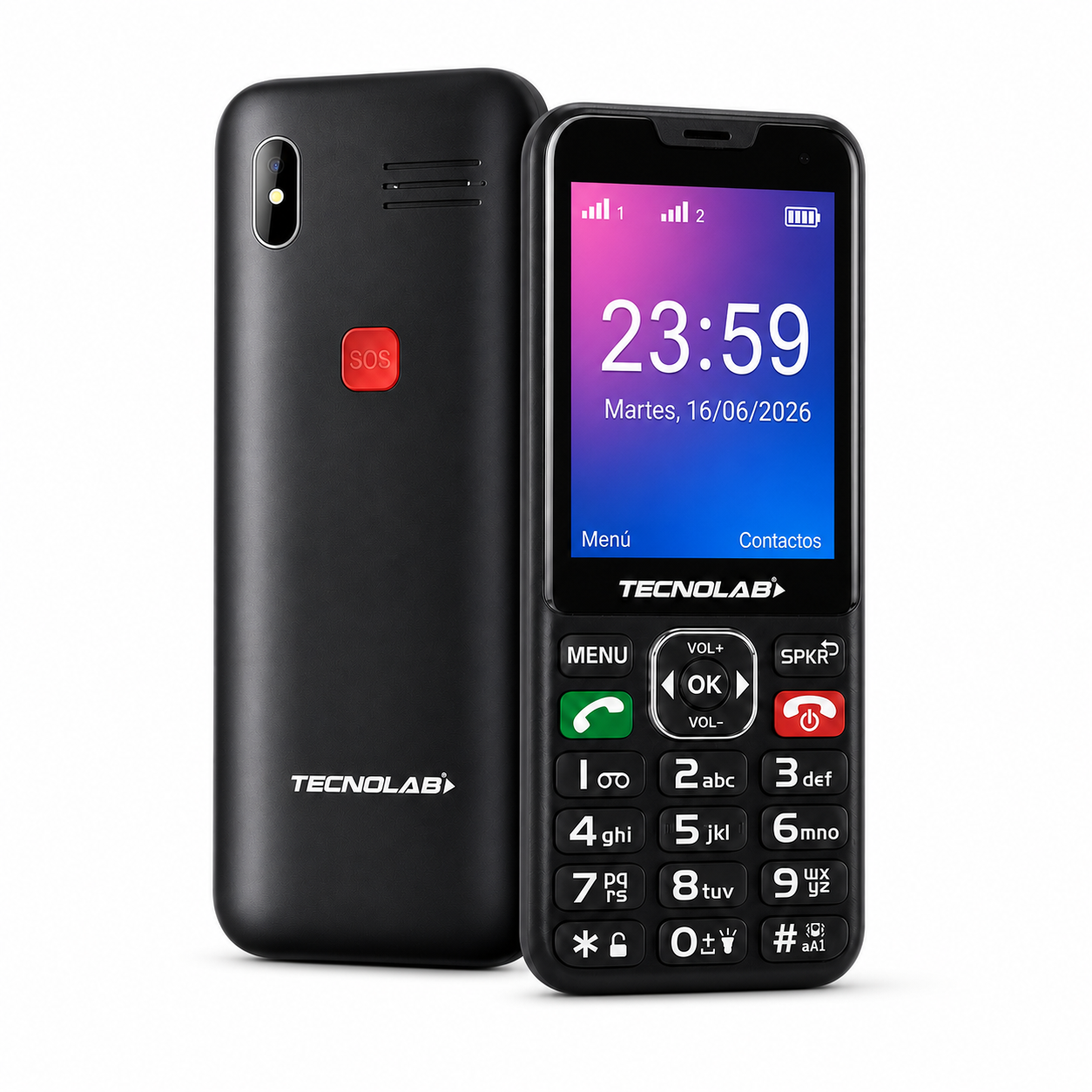 Teléfono Celular Senior Para Adulto Mayor Dual Sim 4G/ BT