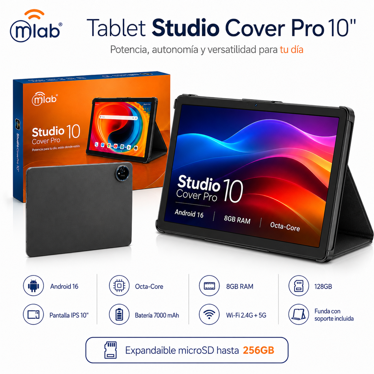 Tablet 10" Android 16 Octa-Core / 8GB RAM/ 128GB