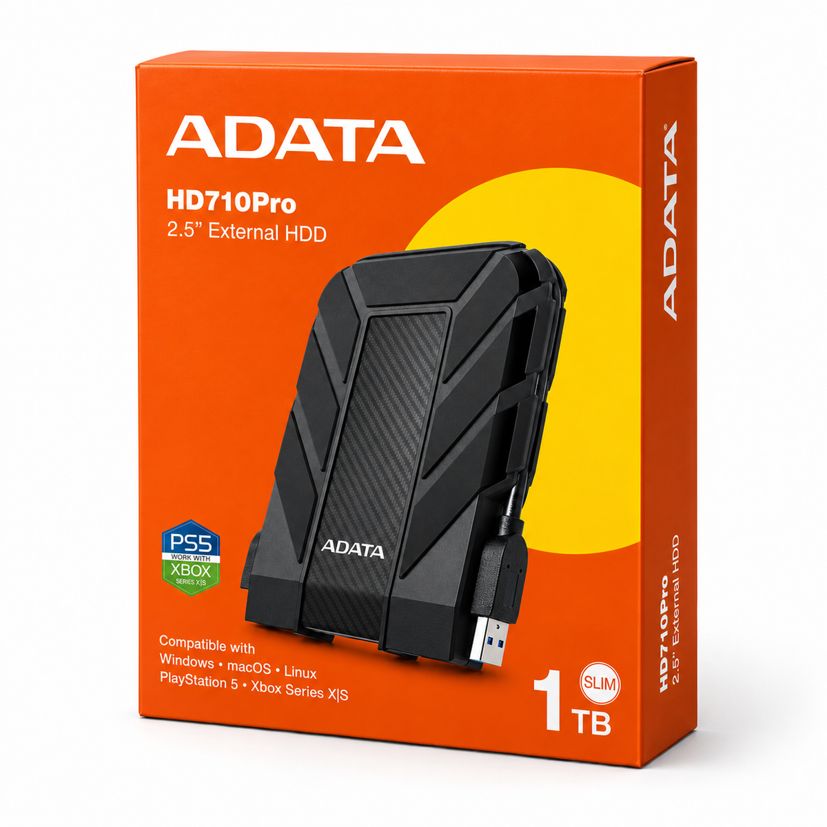 Disco Externo Adata 1Tb AntiGolpes/Waterproof HD710PRO Black