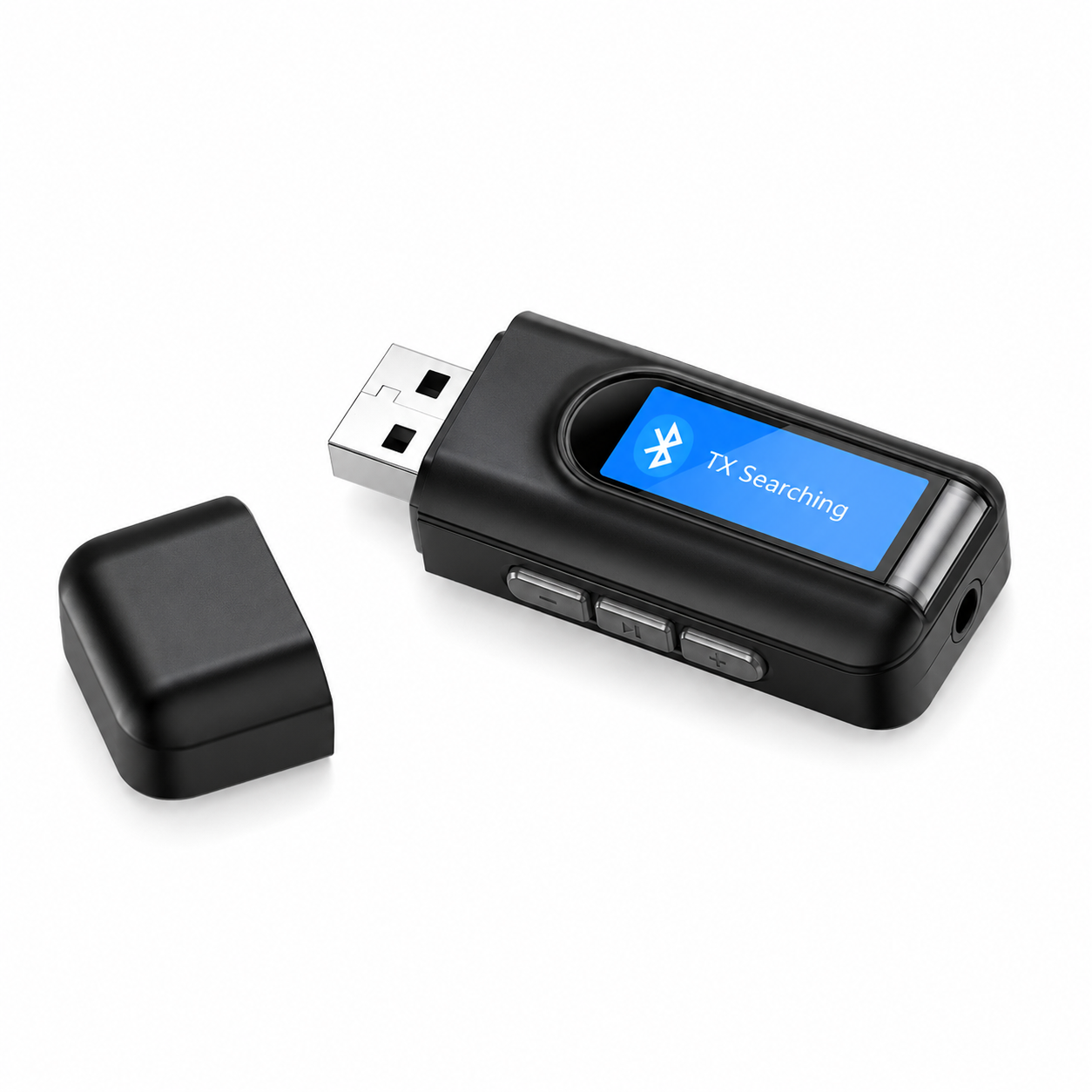 Transmisor y Receptor Bluetooth de Audio y Datos RX - TX BT 5.0 Pantalla LCD