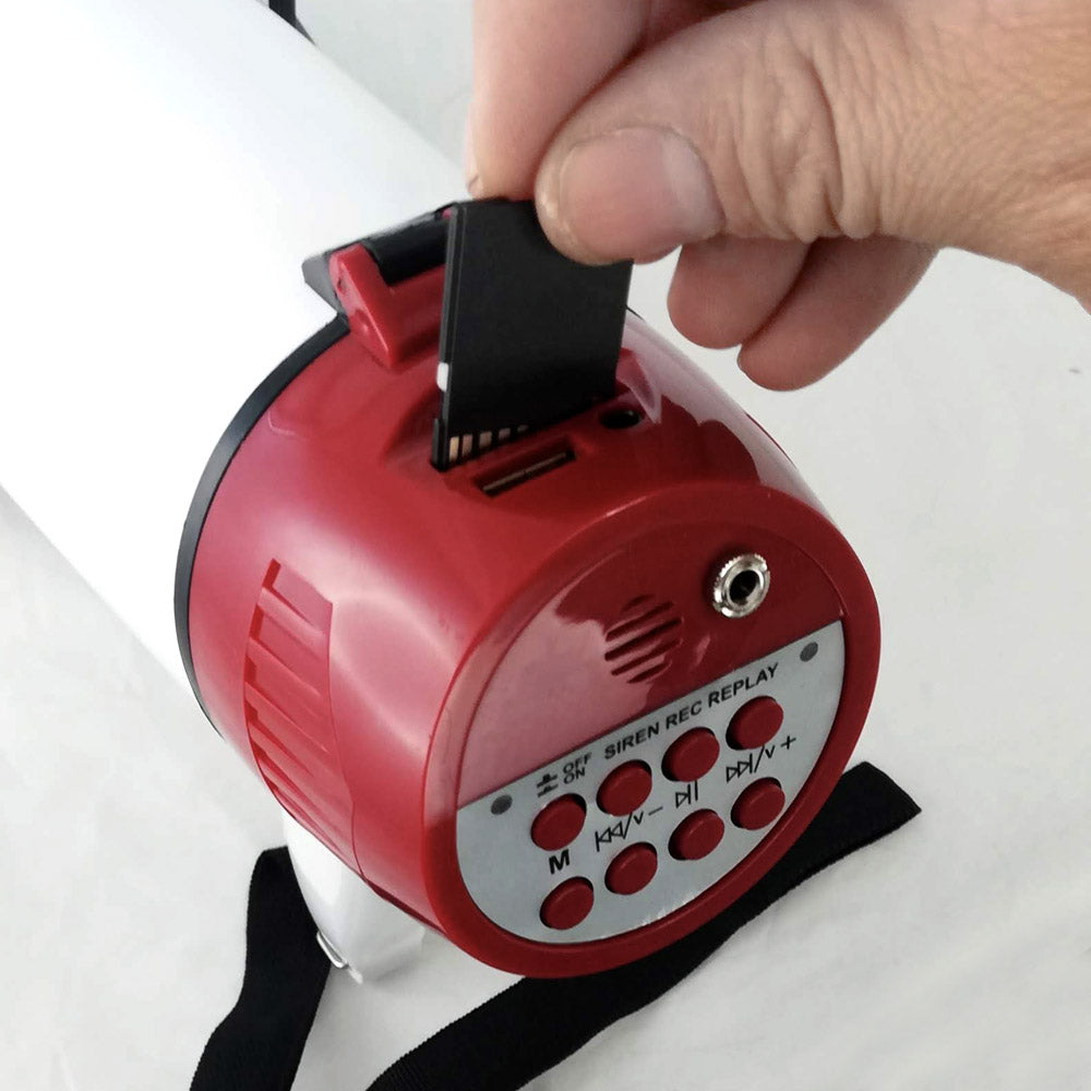 Megáfono Amplificador 25W Recargable +Micrófono de Mano 500m