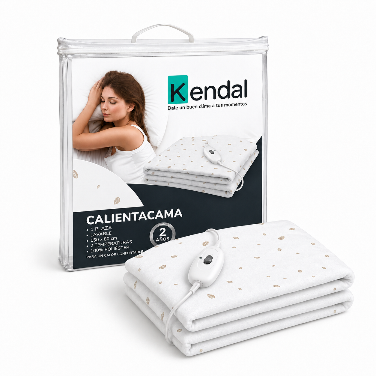 Calienta Camas Kendal 1 Plaza Lavable / 2 Temperaturas / SEC