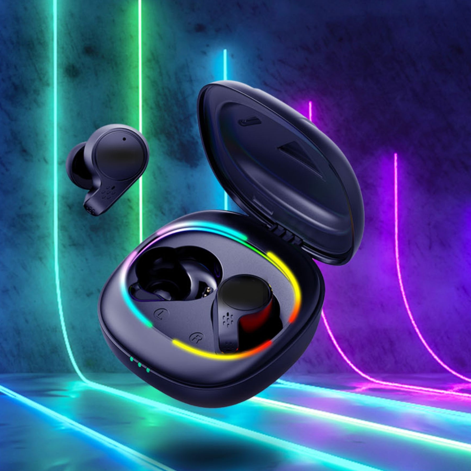 Audífonos Inalámbricos Earbuds Bluetooth TWS Waterproof RGB