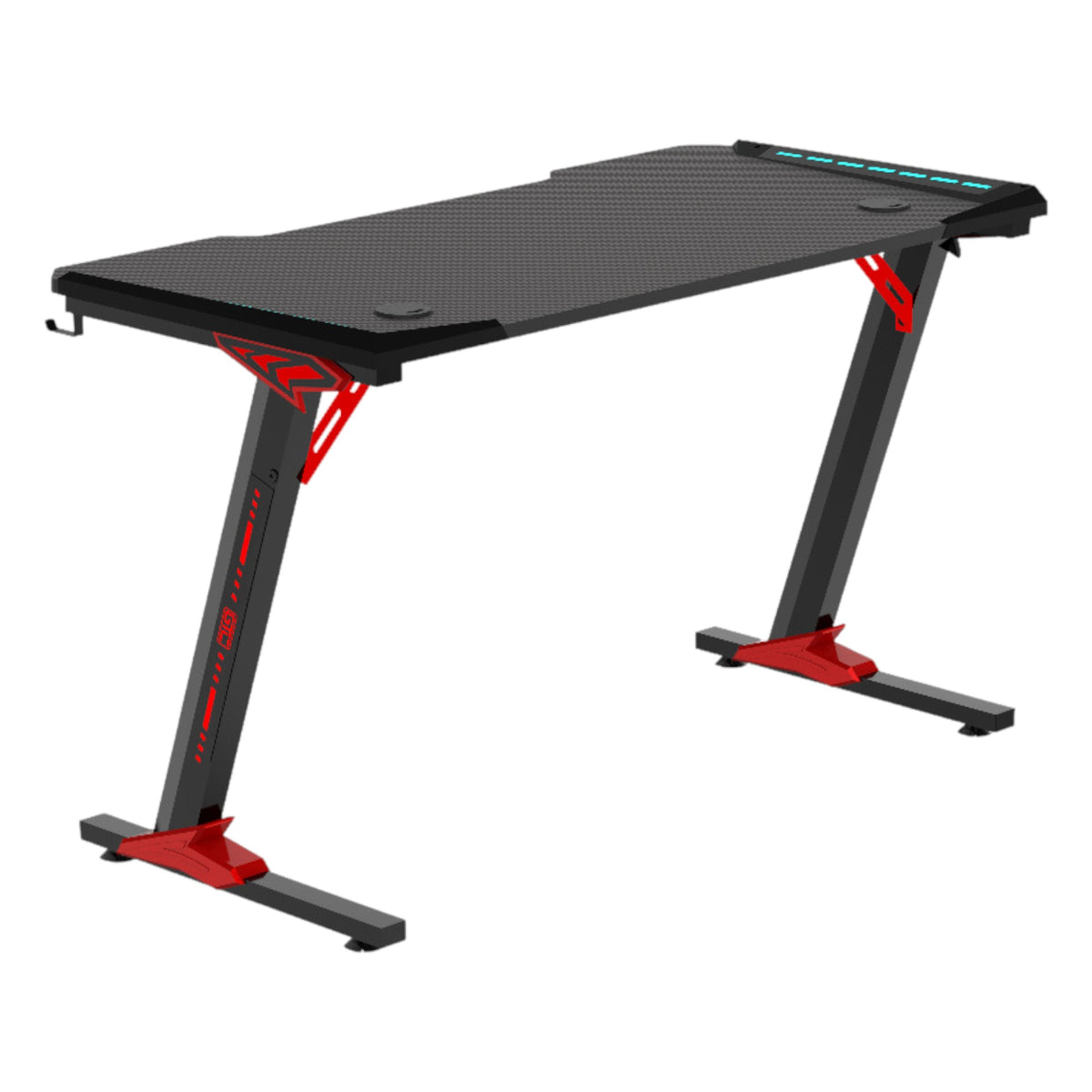 Escritorio Gamer Tipo Z con Iluminación RGB LED+ GTC