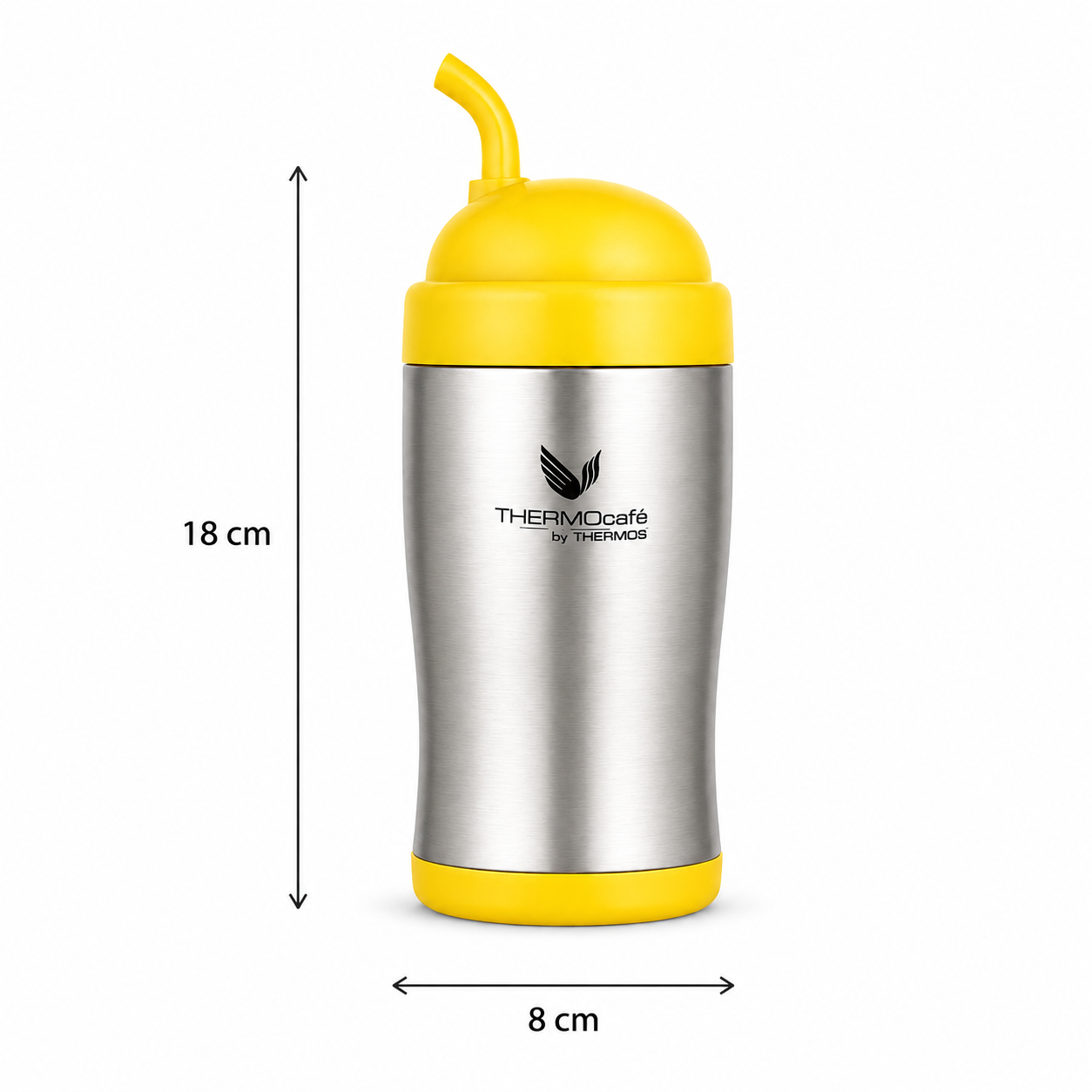 Vaso Térmico MUG Matero Inoxidable Thermos Amarillo 400ML