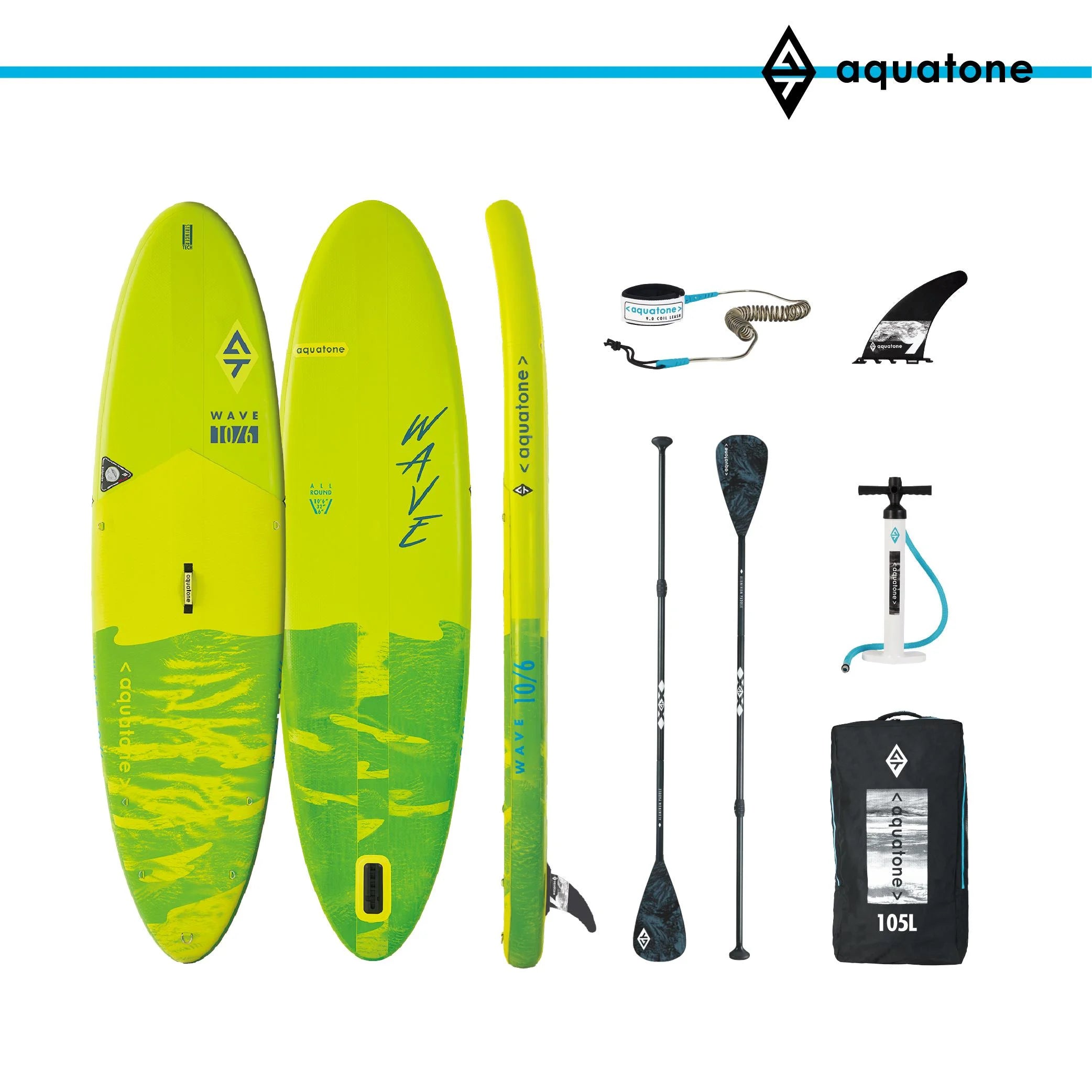 Tabla Stand Up Paddle Aquatone Wave 10,6" Round Sup FULL KIT
