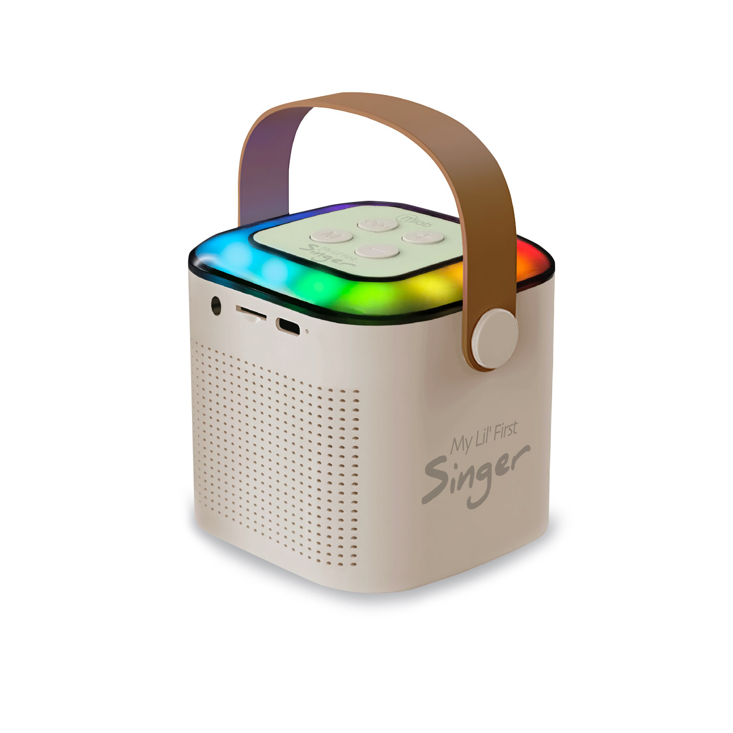 Karaoke RGB para niños con Micrófonos Inalámbricos y Efectos