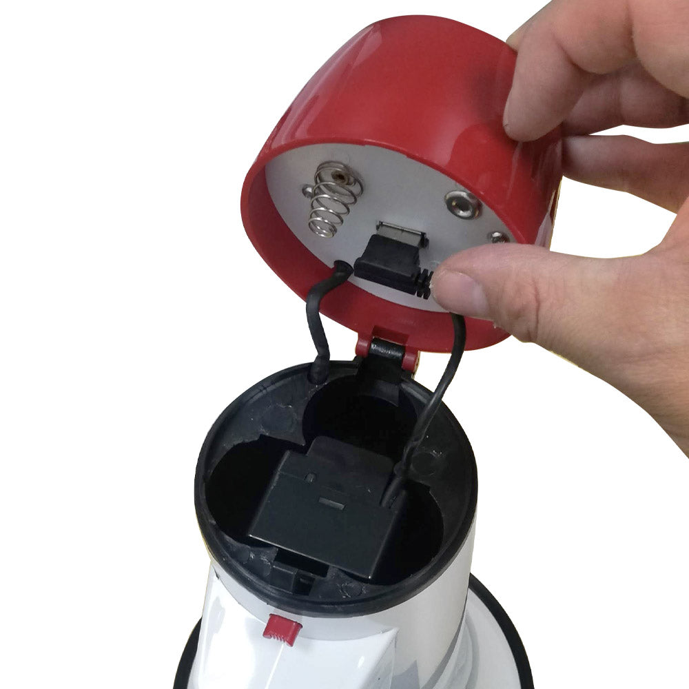 Megáfono Amplificador 25W Recargable +Micrófono de Mano 500m