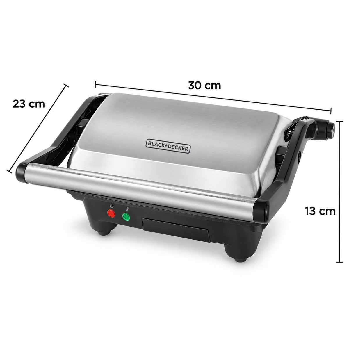 Panini Black + Decker 900W Placas Antiadherentes GR2976-CL