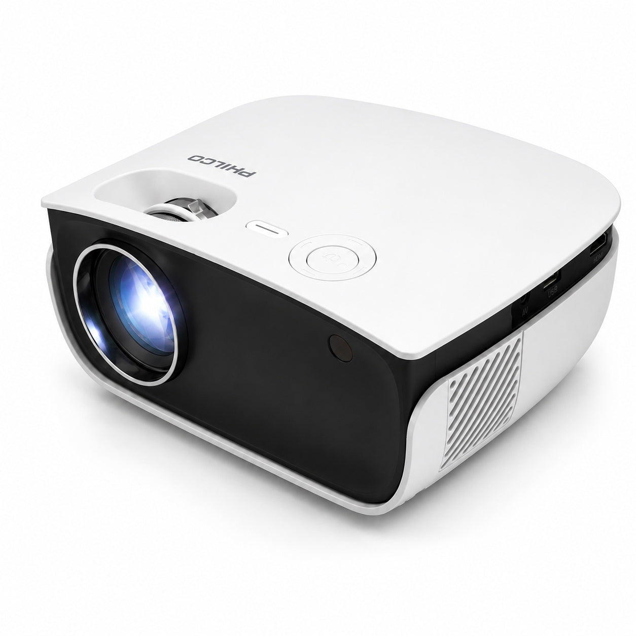 Proyector HD 1280*720p 2000 Lumenes LED con HDMI / USB / AV
