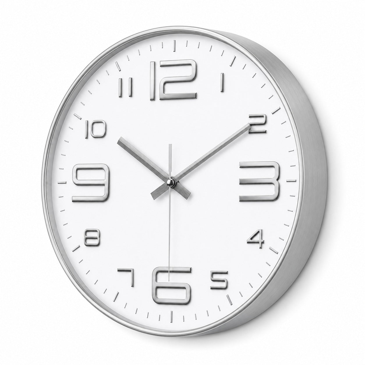 Reloj de Pared XL 30cm de 3 Agujas con Movimiento de Quarzo