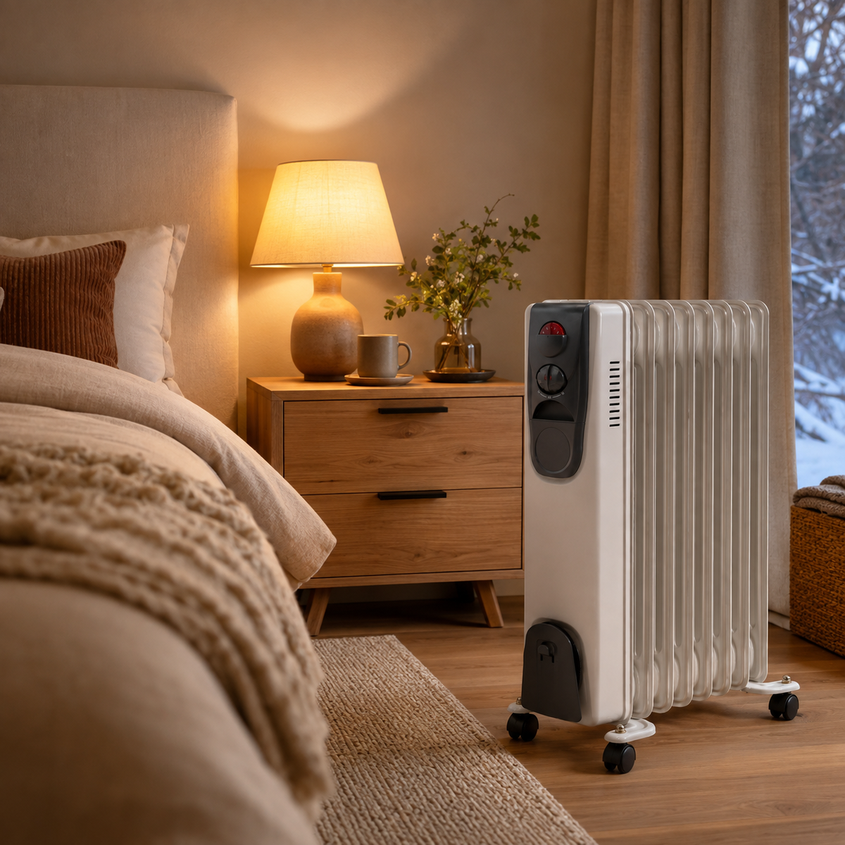 Calefactor Kendal OLEO 1500W Ajustables KO-15000 Hasta 18 M2