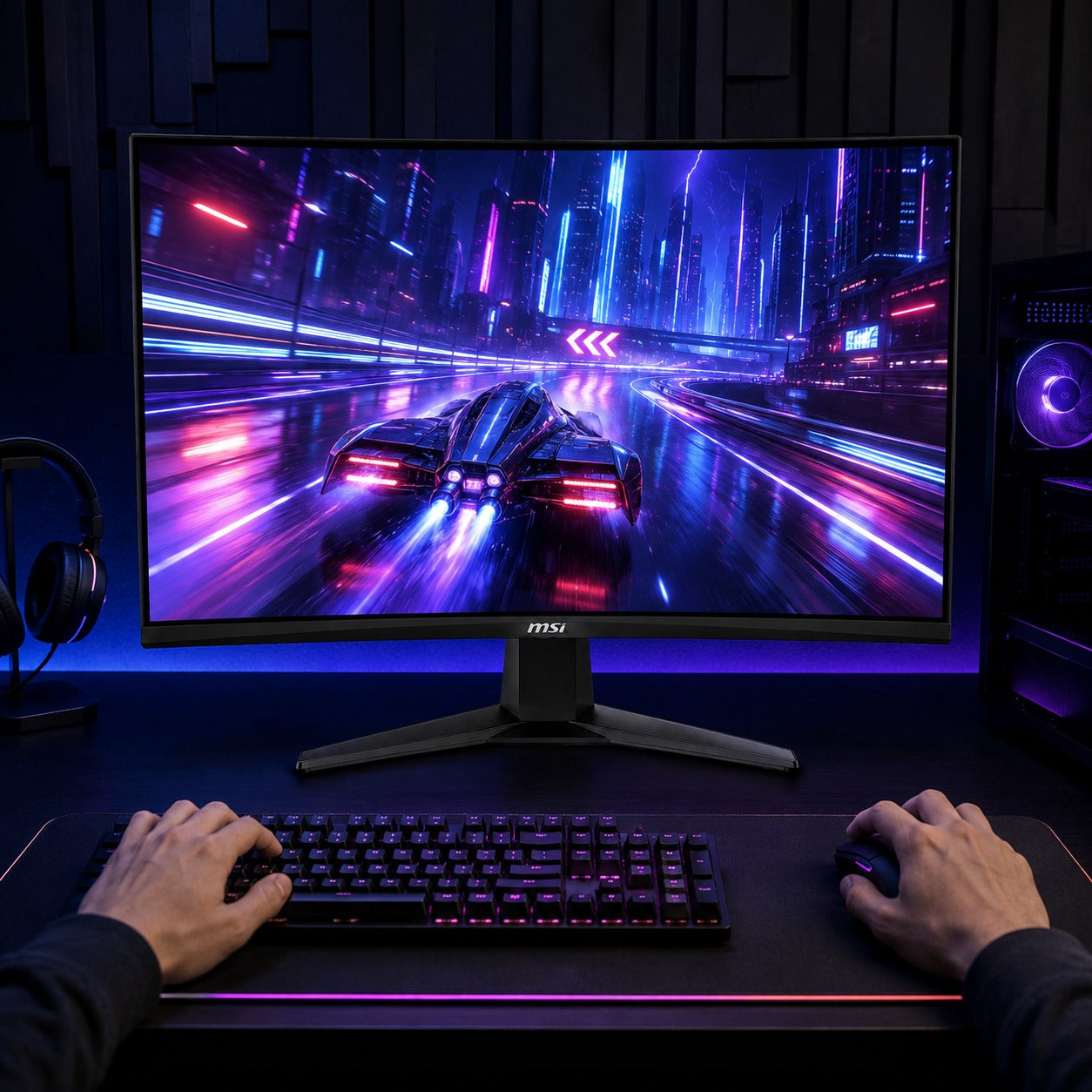Monitor Gamer MSI 27" Full HD 280HZ+ HDR Ultra Flat IPS 1ms