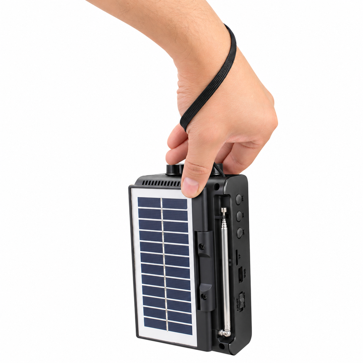 Radio Solar Recargable AM FM/ SW/ TF/ USB/ BT Retro Sunshine
