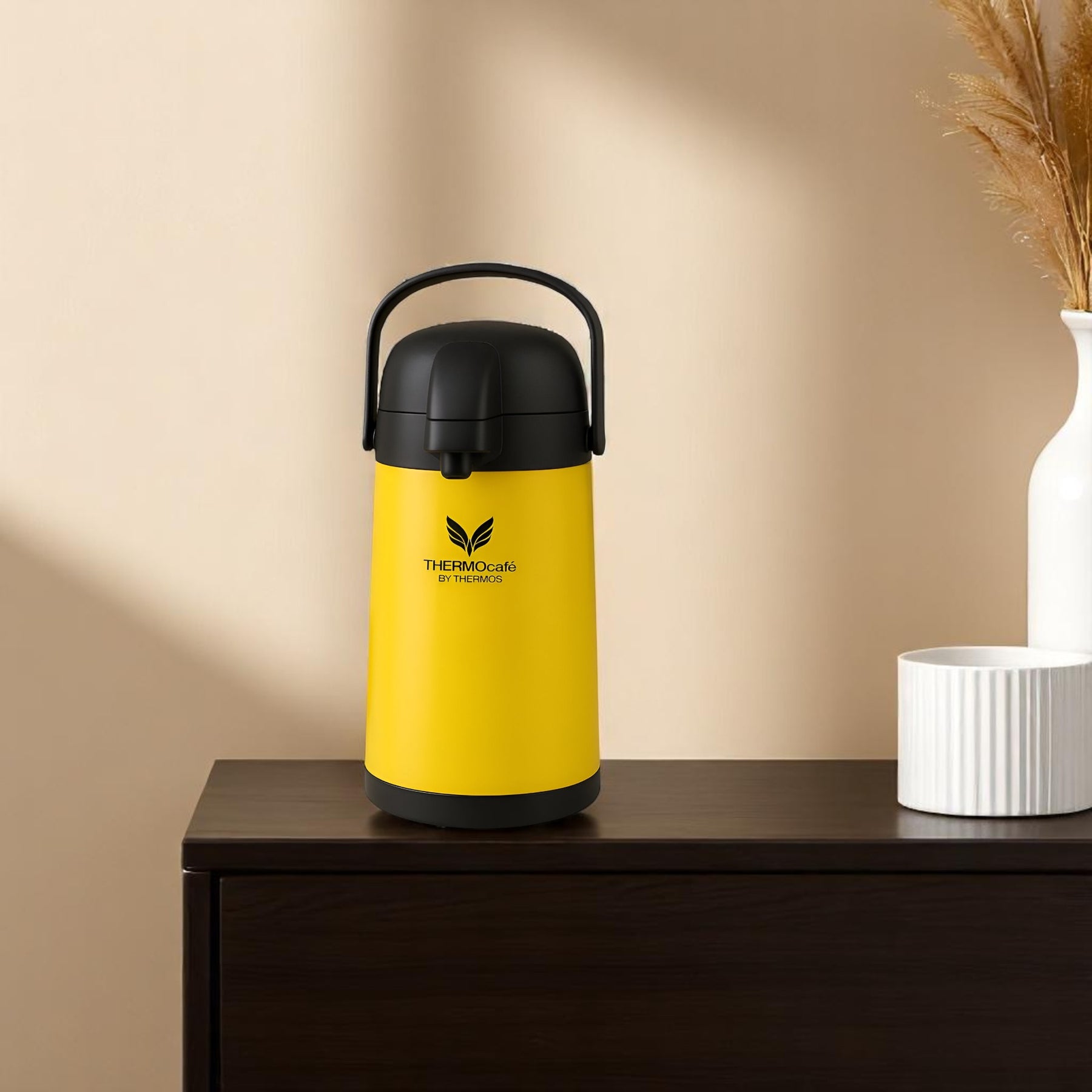 Termo Sifón Acero Inoxidable 1.9LT Amarillo Thermos CLN-19SU
