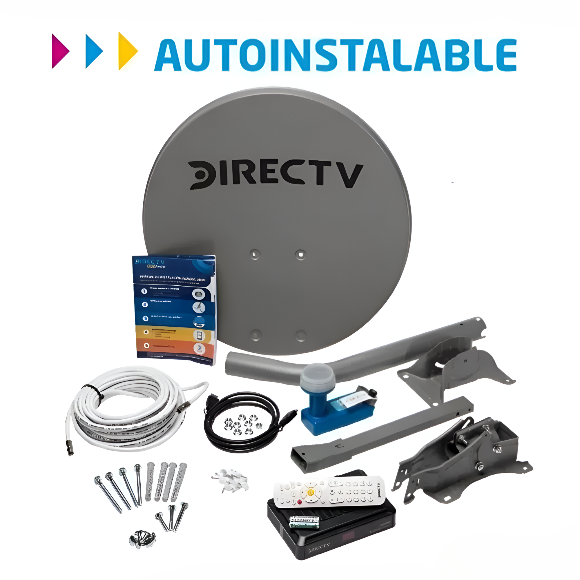 Antena DirecTV Prepago Satelital HD Kit FULL + 2 Directv GO