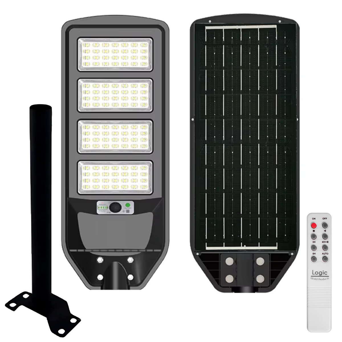 Luminaria Solar Pública con Soporte - High Light LED 200W