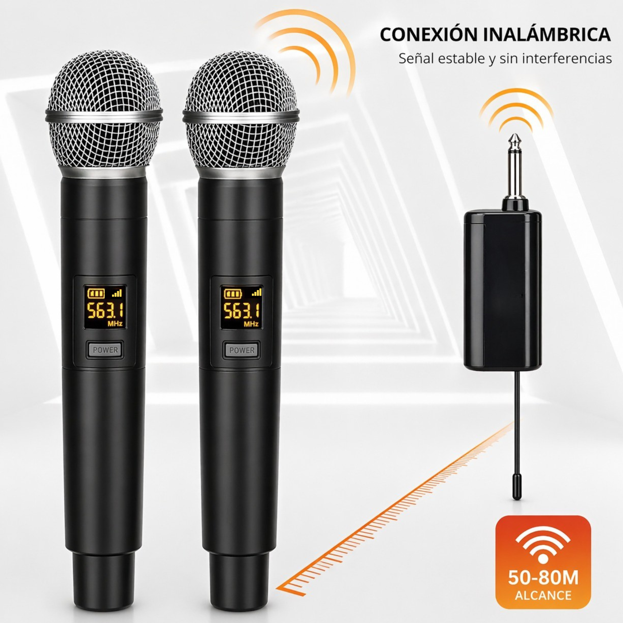 Pack de Micrófonos Inalámbricos UHF WM-314 HIFI Edition