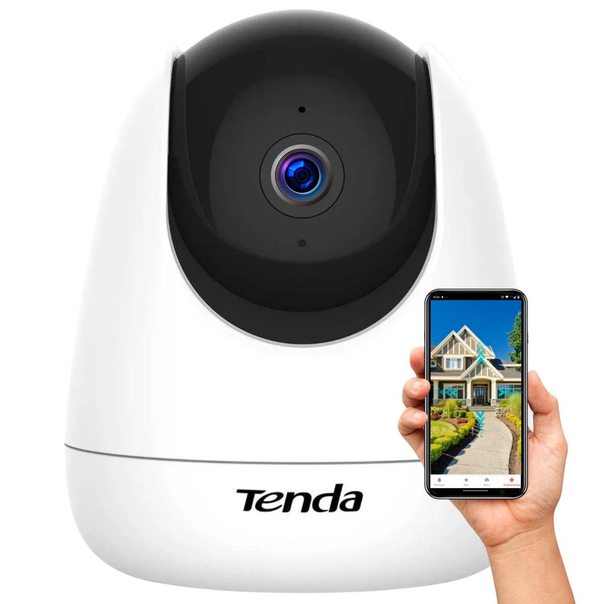 Cámara de Seguridad Rotatoria 360° Tenda CP3 FHD Powered AI