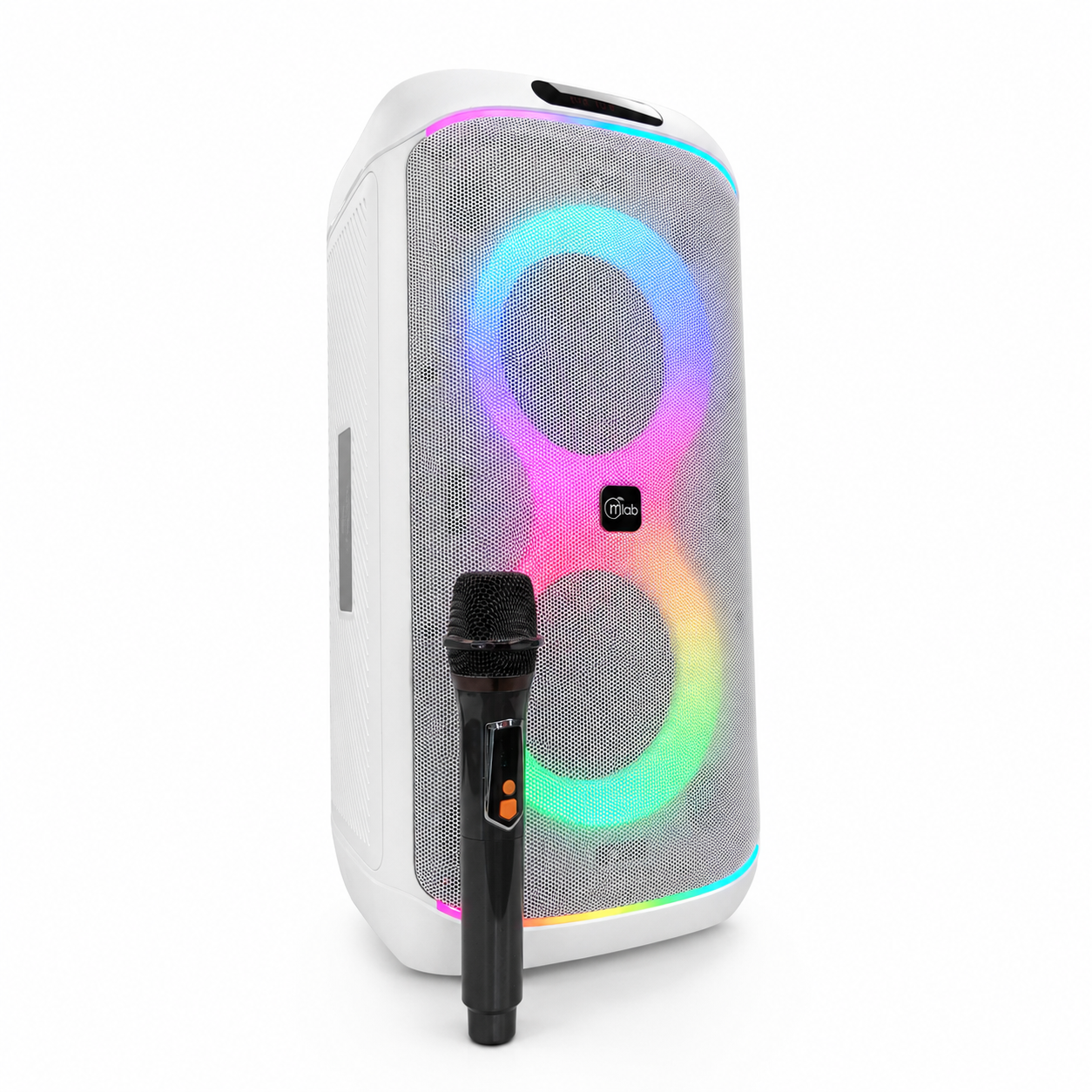 Parlante Karaoke 6" Flaming Party Bass White MicWireless 45W