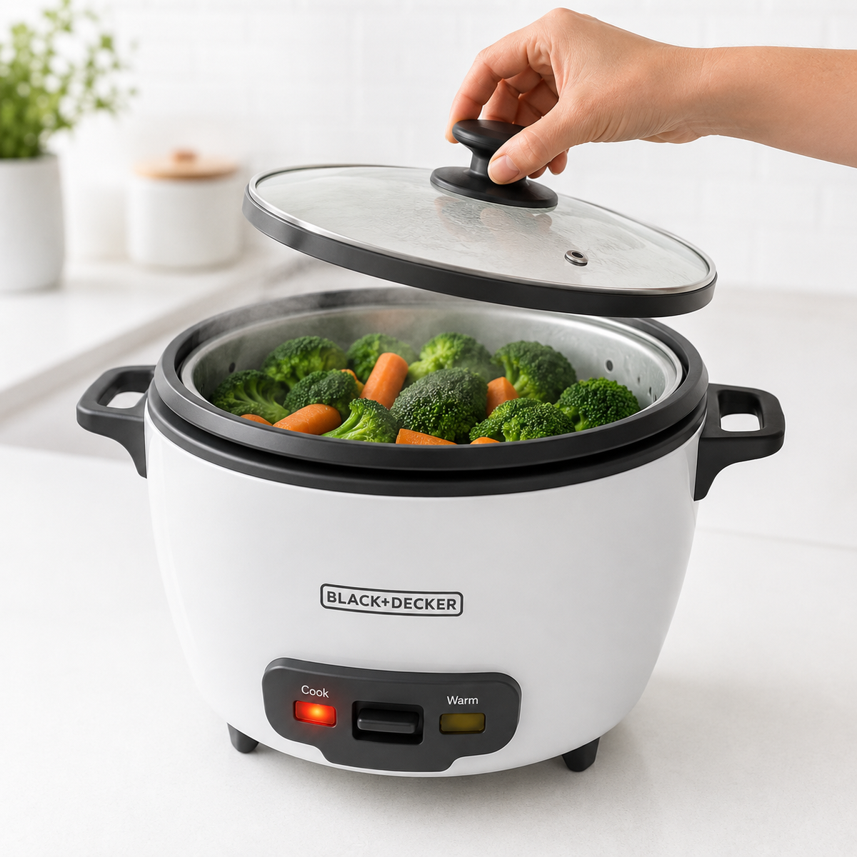 Olla Eléctrica Arrocera Multifuncional Black+Decker RC5225CL