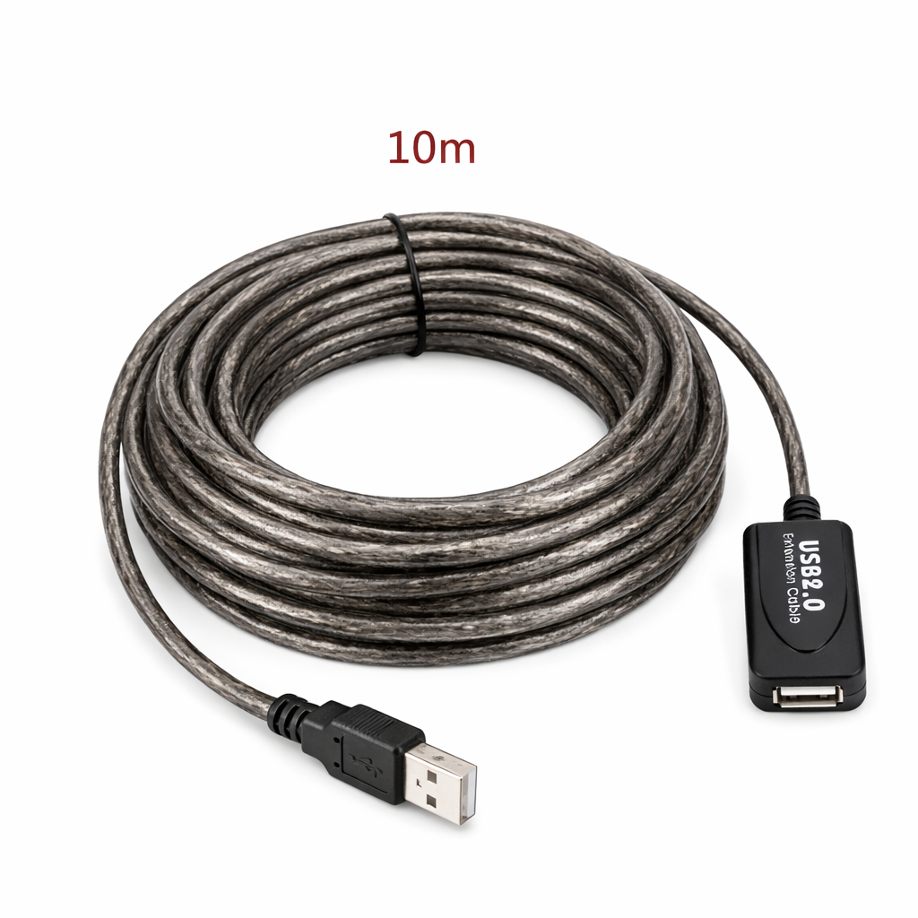 Extensión USB 2.0 Activa de 10Metros Reforzado 480Mbps GC529