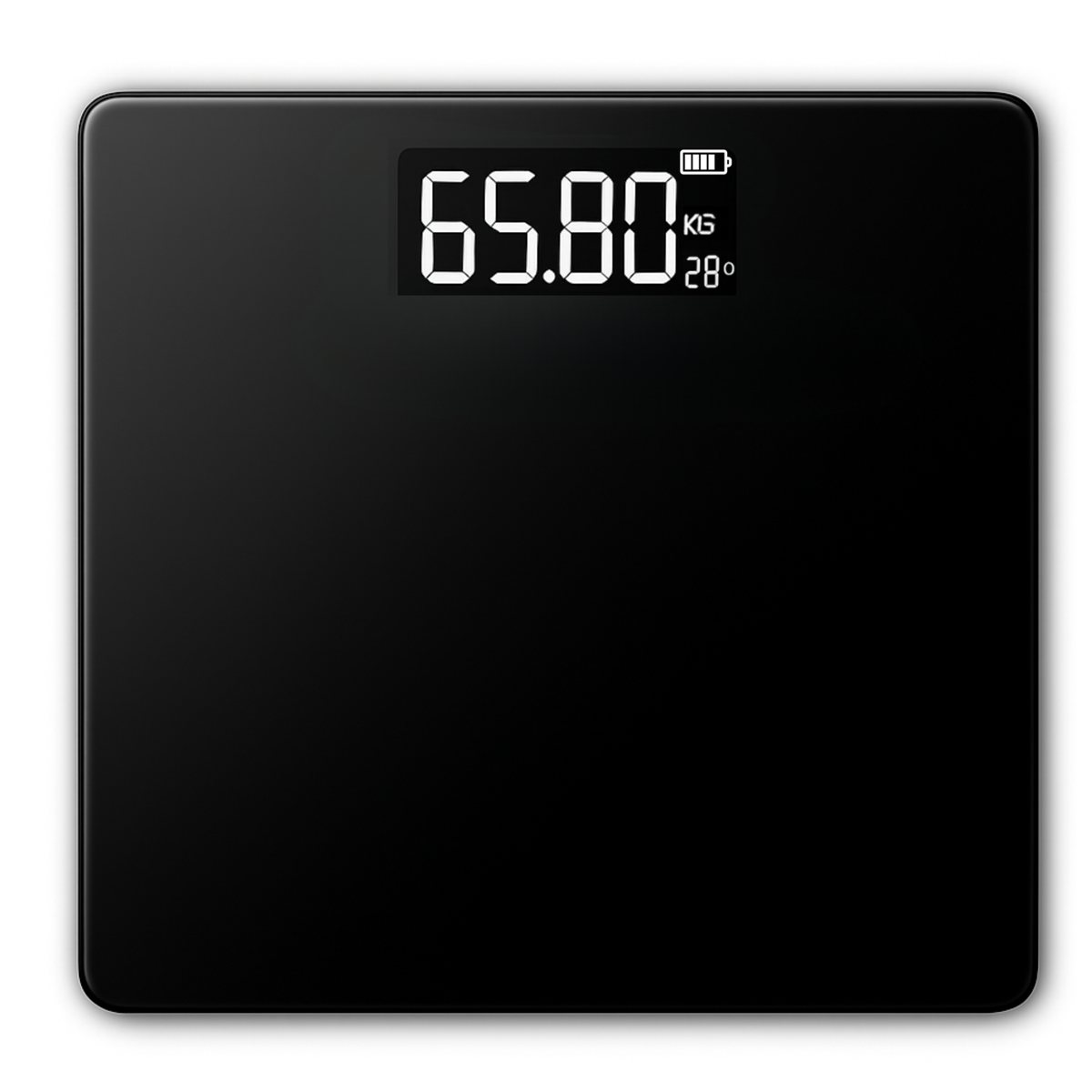 Bascula Digital de Vidrio Templado 180KG Max Black WS39BK