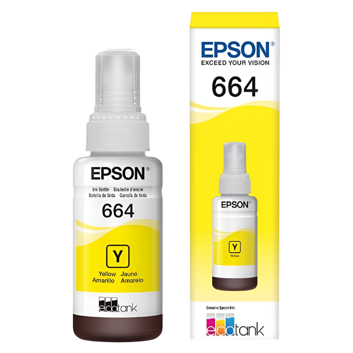 Tinta Epson 664 Original Amarillo 70Ml Premium Edition