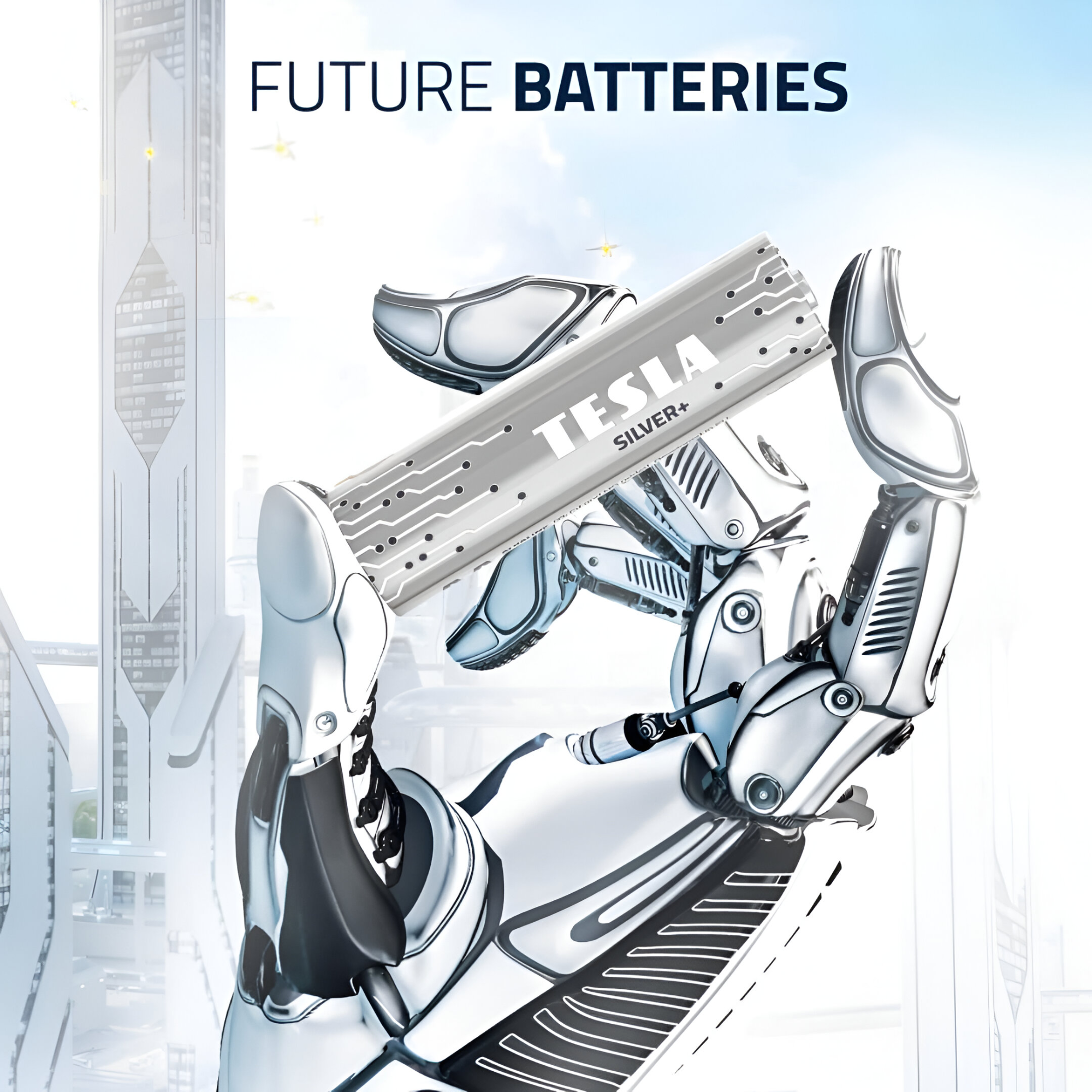 Pack 12 Pilas AA Tesla Silver+ Alkaline Plus Extra Energy
