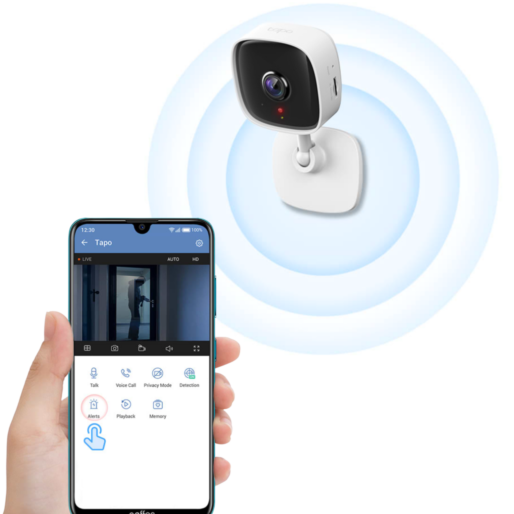 Cámara De Seguridad Wifi Tp-Link 1080P Full HD Tapo C100