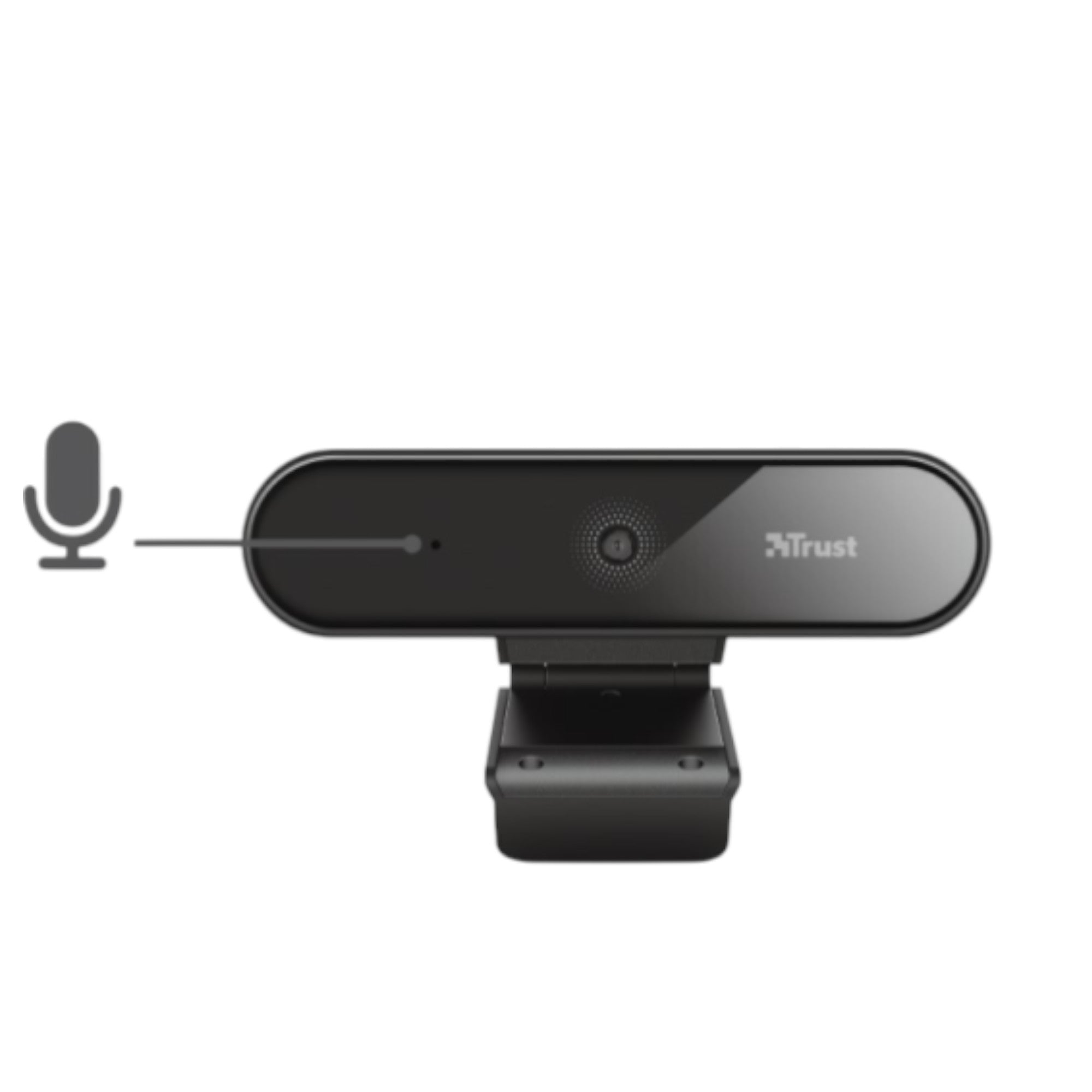 Webcam Profesional Full HD Trust Tyro con Mic y Auto Focus