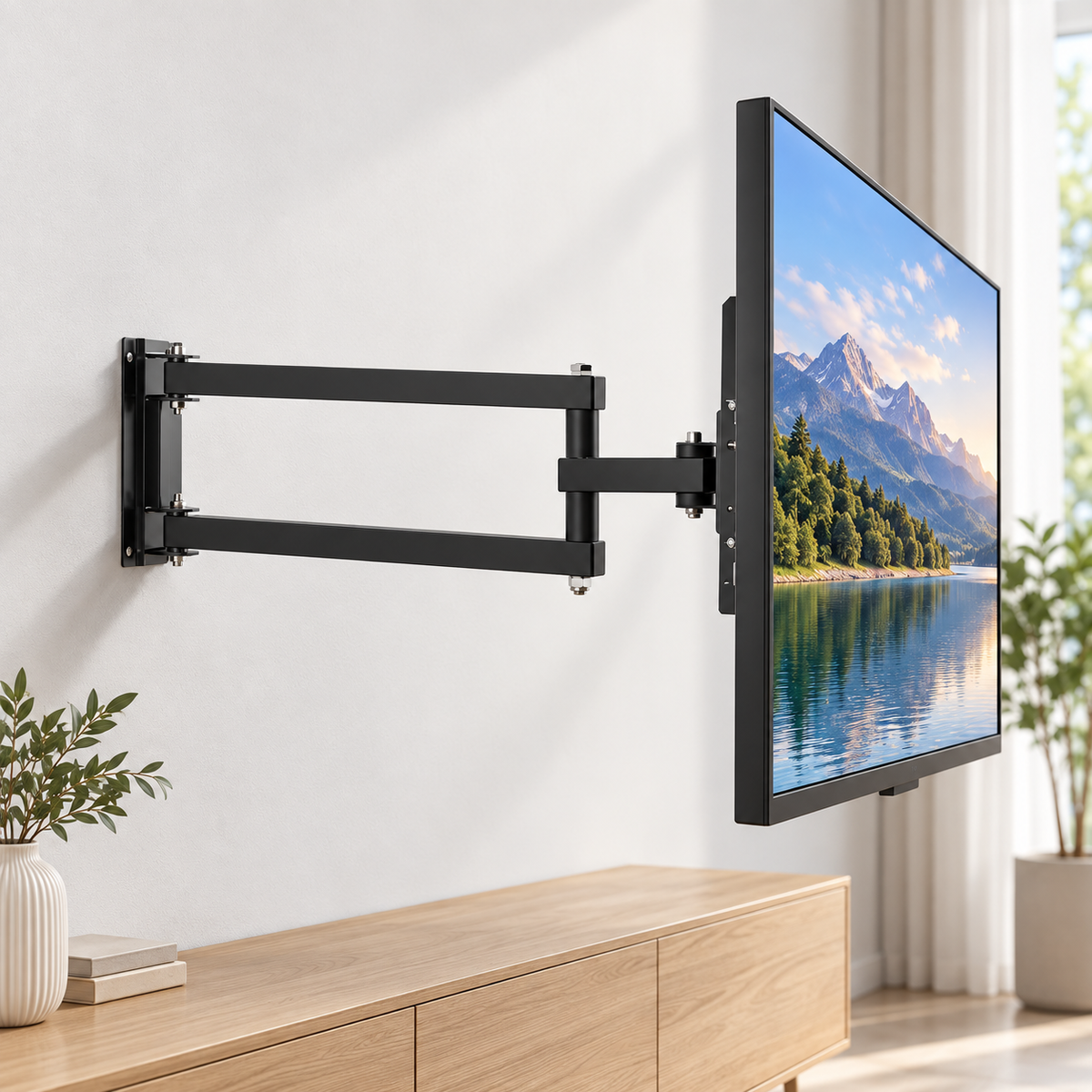 Soporte de TV con Brazo de 65CM para 70" Max Acero Reforzado