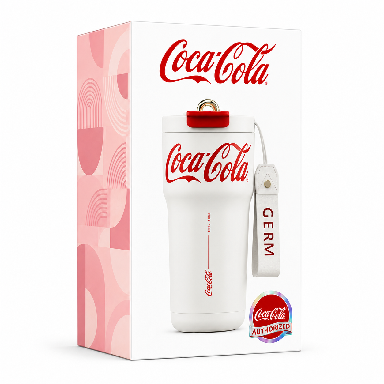 Vaso Mug Térmico GERM Coca-Cola White Inoxidable 700 ML