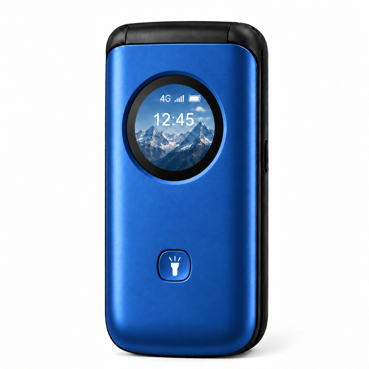 Celular Adulto Mayor 4G Tipo Almeja Liberado Botón SOS Azul