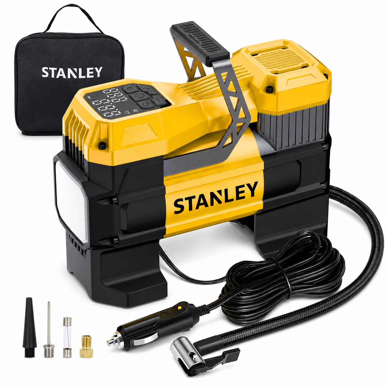 Inflador de Neumáticos Stanley 12V Autos-4x4-Camiones 145 PSI Max