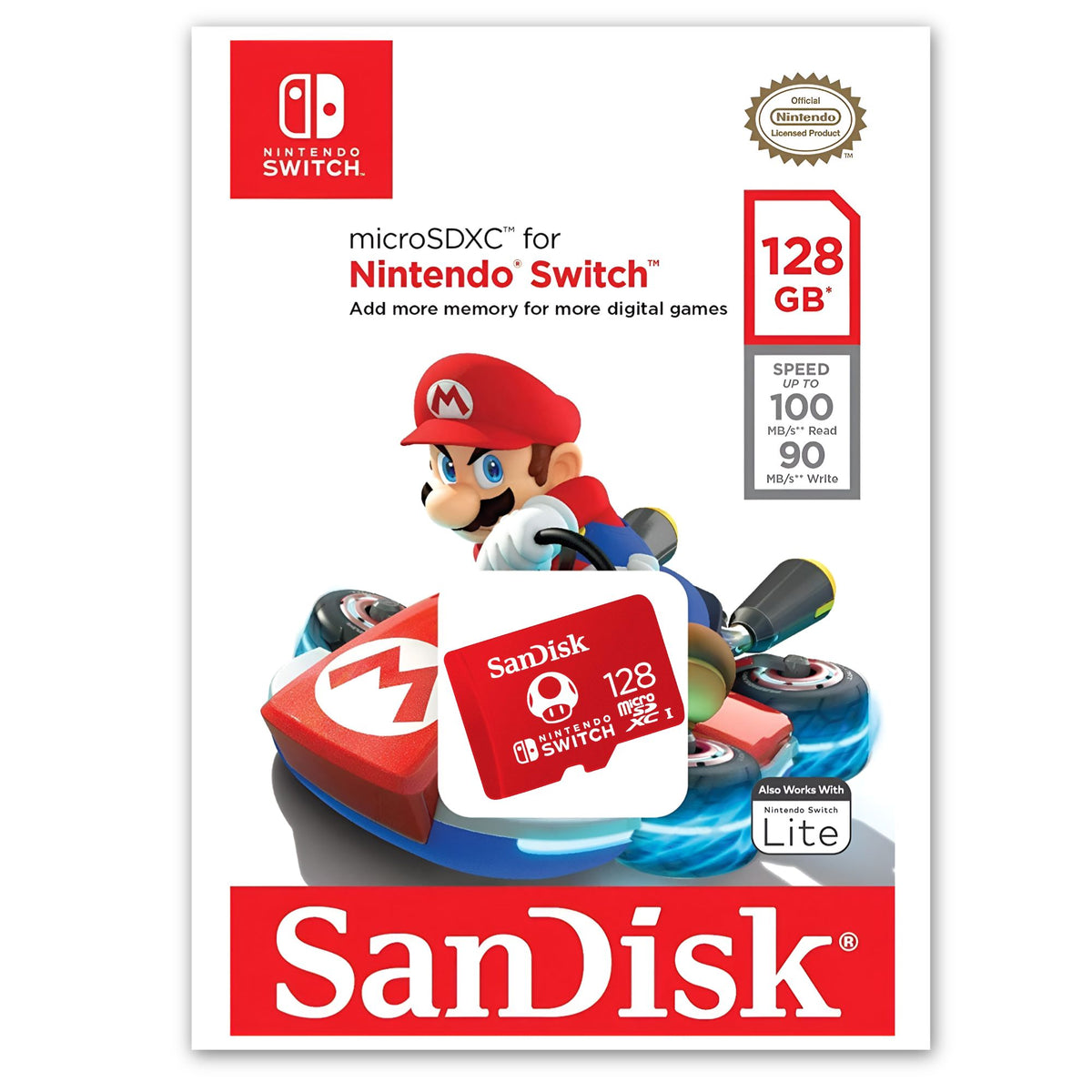 Memoria Micro SD Sandisk para Nintendo Switch 128 GB Deluxe