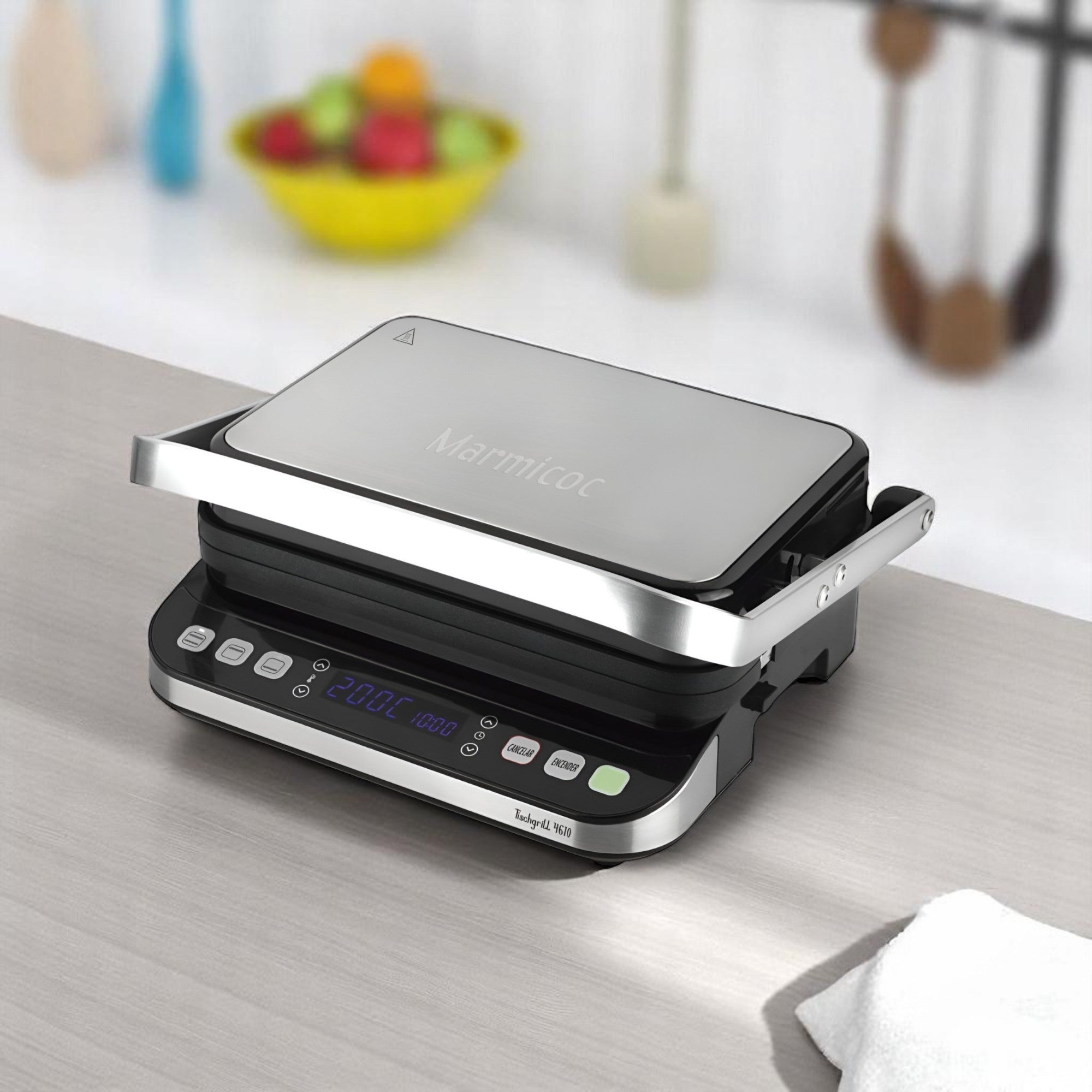 Panini Grill Profesional Marmicoc 4610 INOX Display Digital